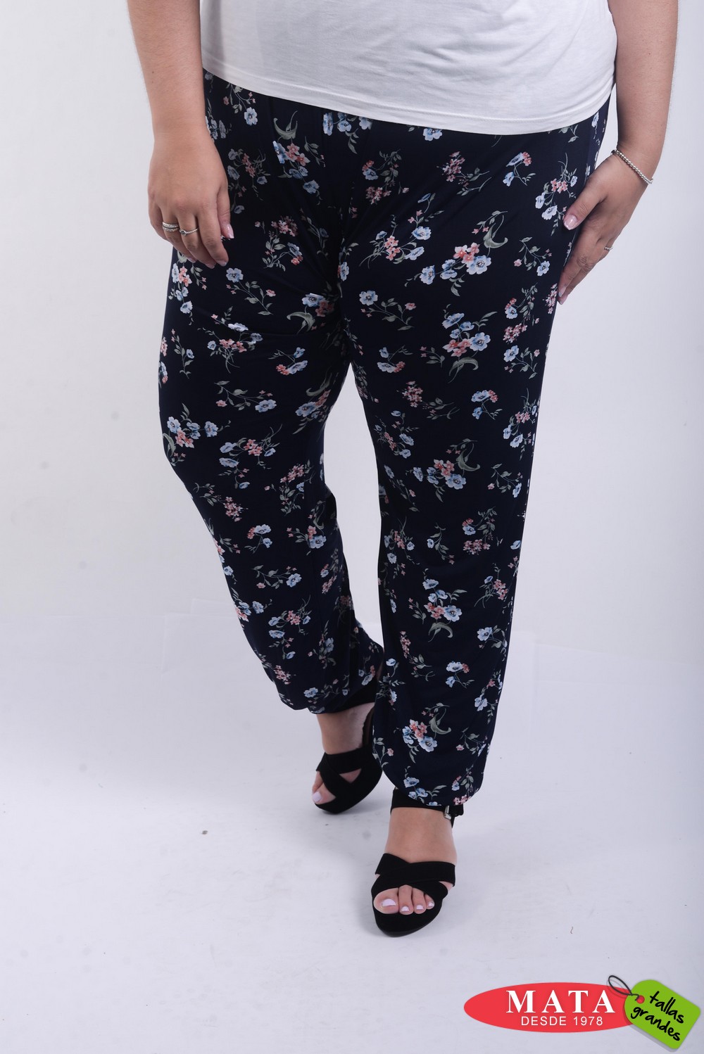 Pantalones mujer tallas grandes goma en la cintura (venta online)