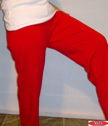 pantalon chandal rojo mujer