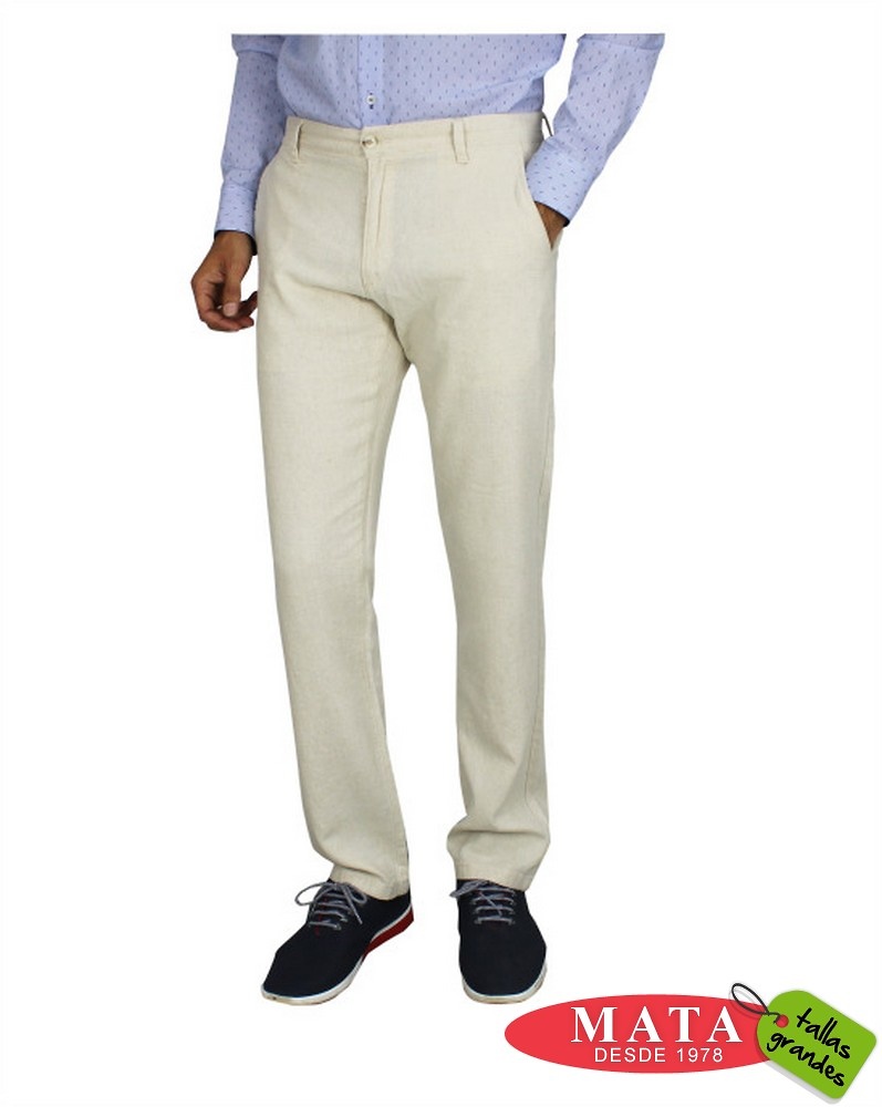 Pantalon lino beige hombre hot sale