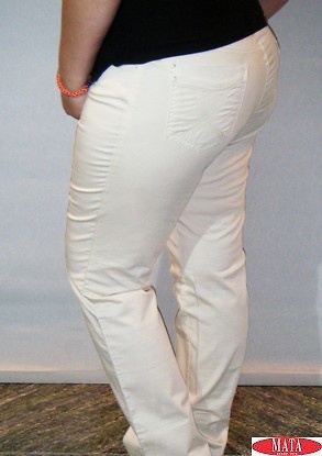 Pantalon blanco discount mujer talla grande