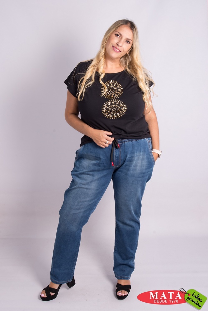 Pantalones vaqueros best sale mujer tallas grandes